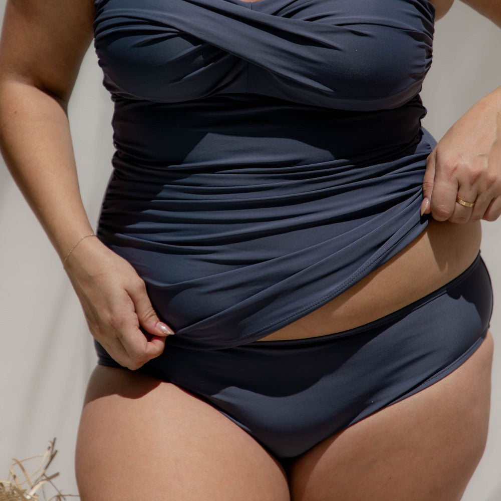 Jen Tankini Bottom - Metal