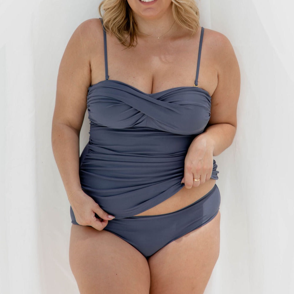 Jen Tankini Bottom - Metal