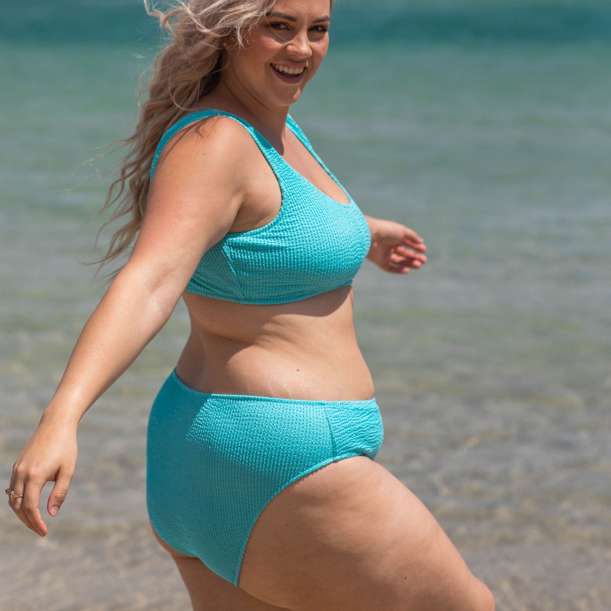 Karolina Bikini Bottom (Aqua Blue)