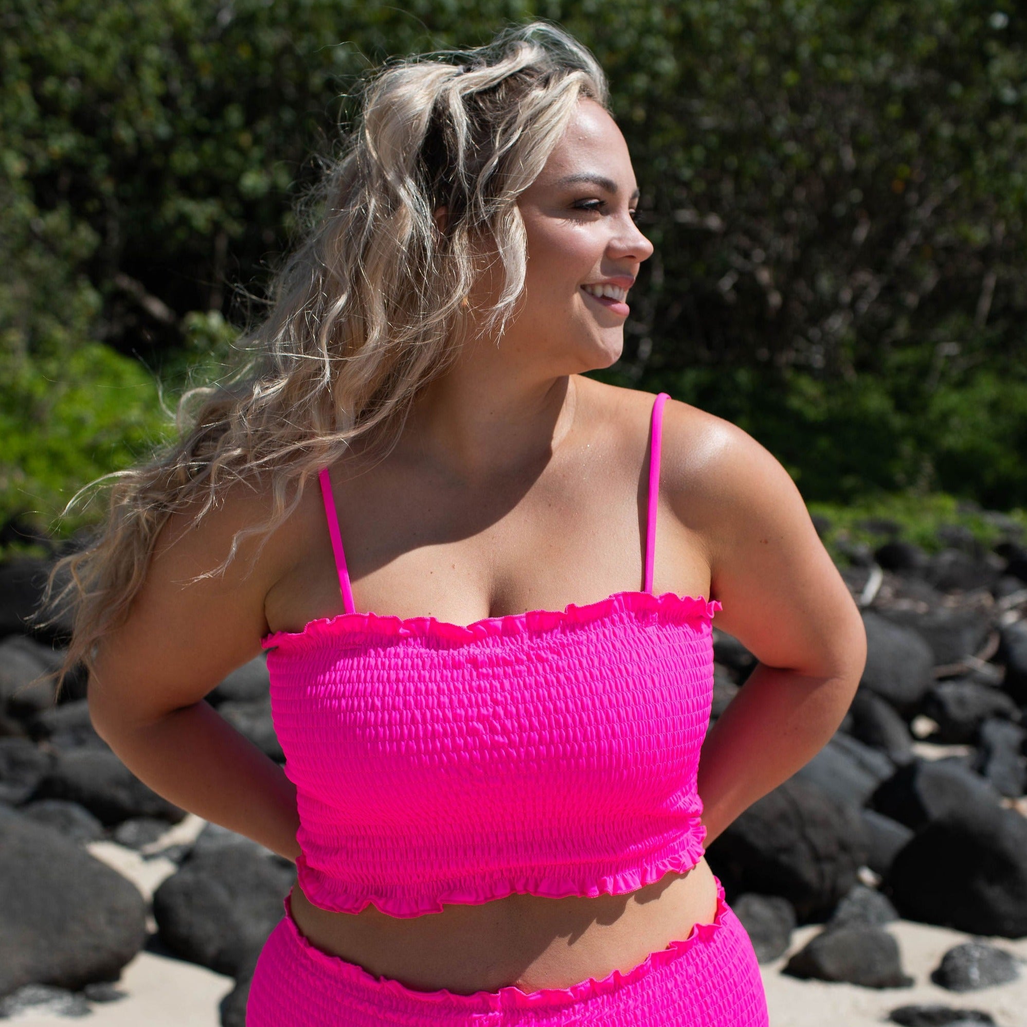 Eden Bikini Top - Hot Pink