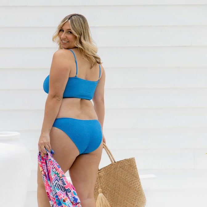 Tori Bikini Bottom - Azure Blue