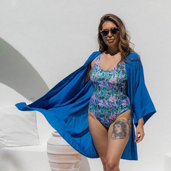 Julia Kimono - Azure Blue