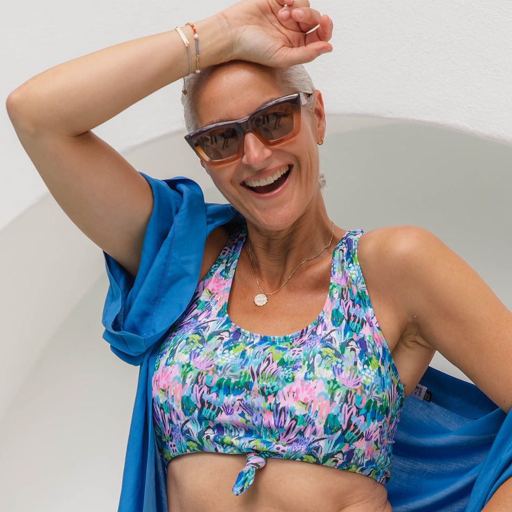 Lara Bikini Top - Jungle Weeds