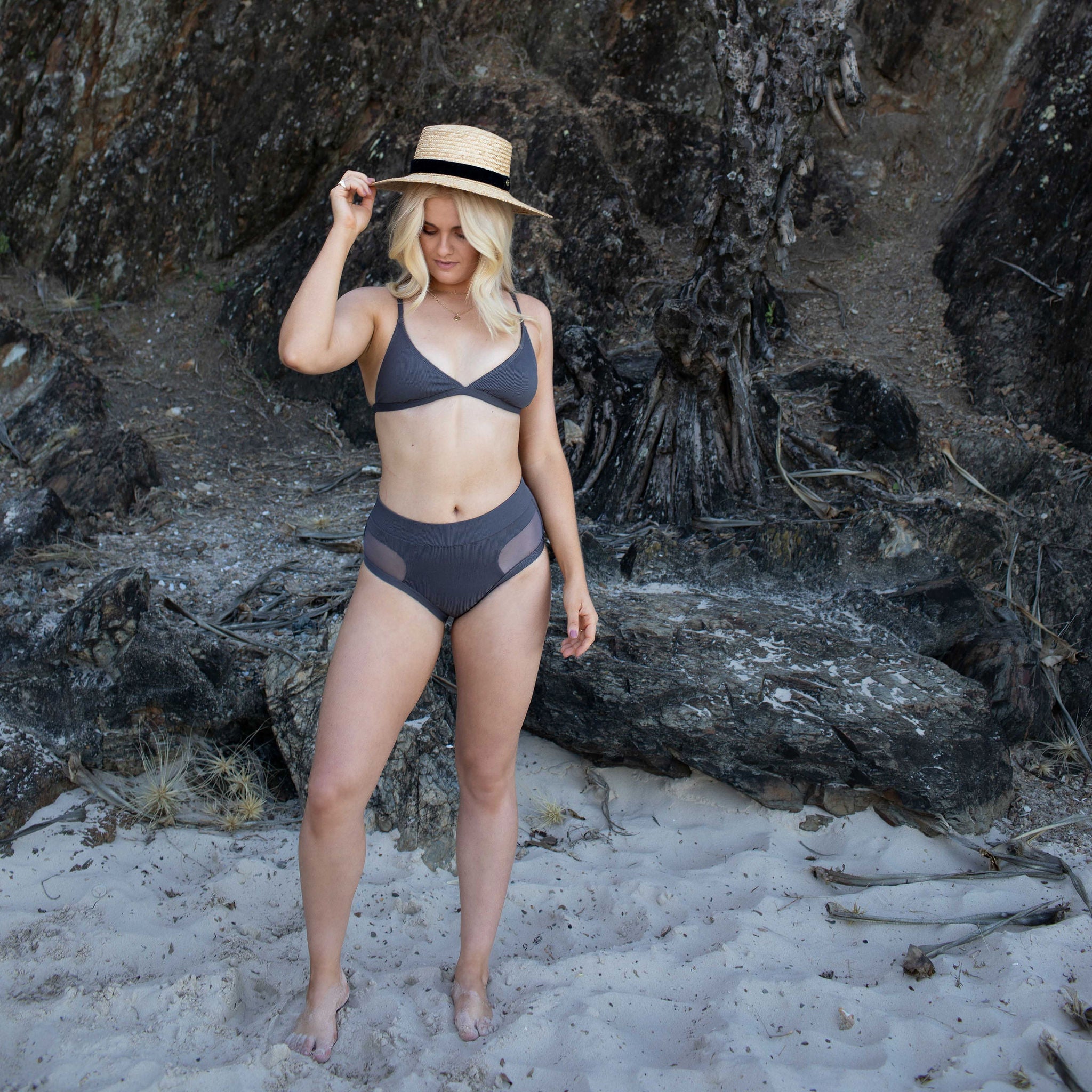 Metal Ribbed Bikini Set (Mystery Set)