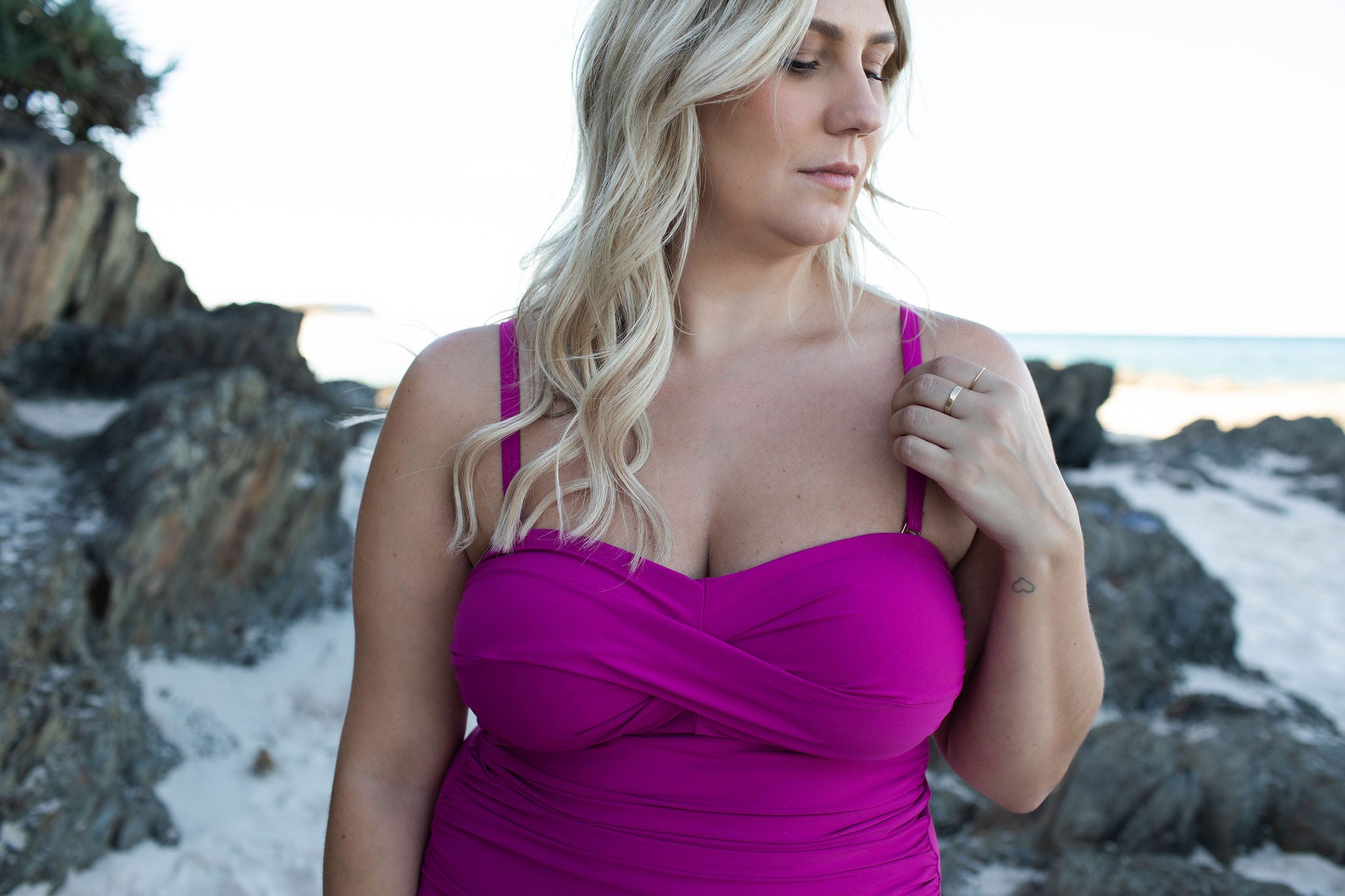 Jen Tankini Top (Fuchsia)